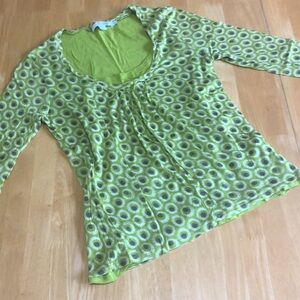 Boden 3/4 sleeve green top